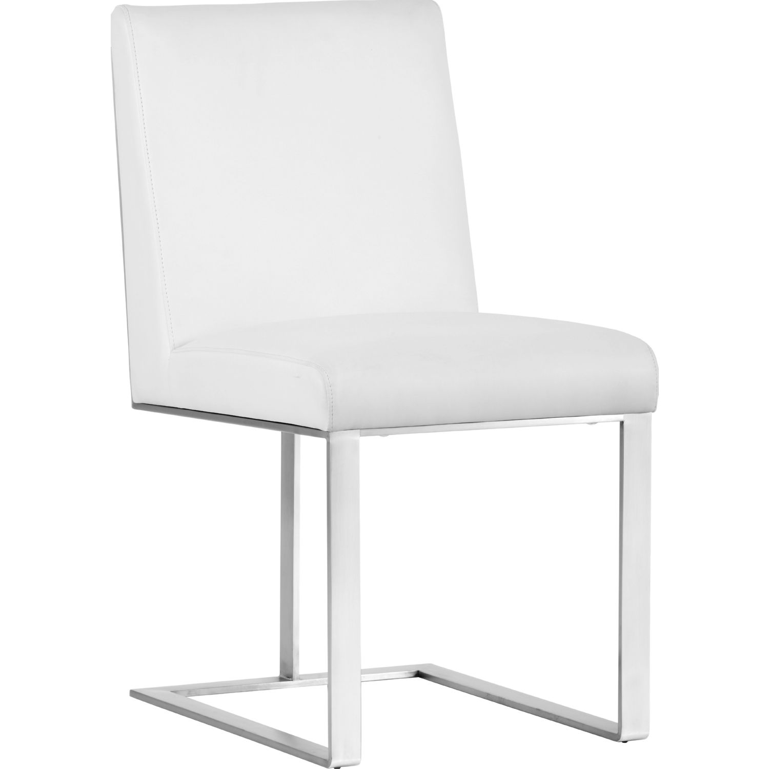 Brushed steel best sale dining chairs